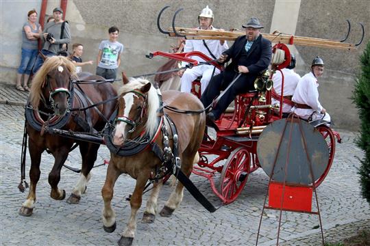 Rekonstrukce požáru v Polné 2023