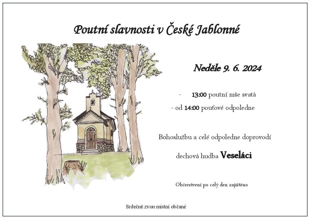 Poutní slavnosti Česká Jablonná
