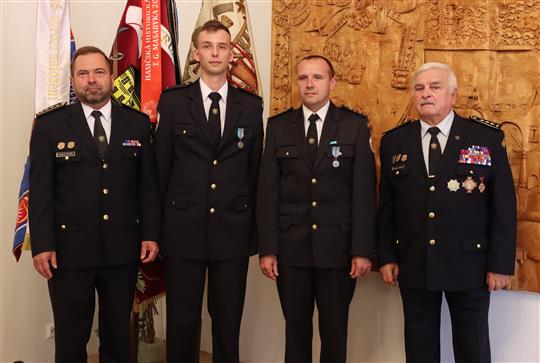 Ocenění za záchranu života Přibyslavský zámek 7.9.2022